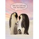 TREE FREE GREETING CARD PENGUIN FAMILY